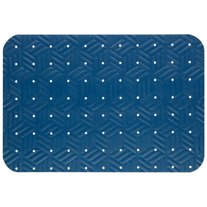 M&A Matting Wet Step Mat, 3 x 5 Feet, Blue