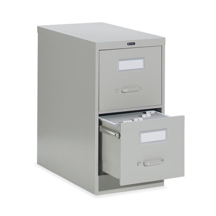 Global 2600 Series 26-1/2 in Deep Legal Size Vertical File Cabinet with Lock
