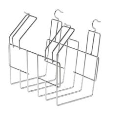 Classroom Select Contemporary Series Wire Book Basket, Chrome 1362136