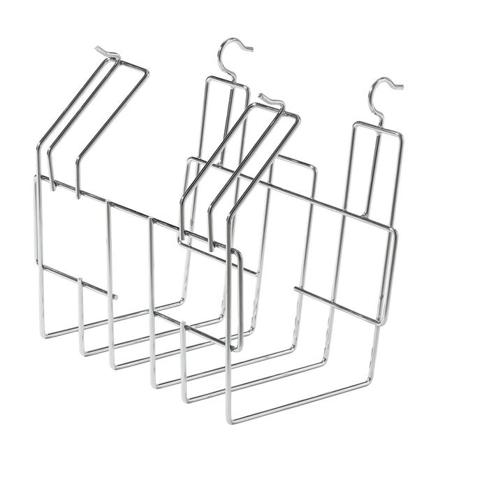 Classroom Select Contemporary NeoClass Combination Desk Book Basket, Chrome