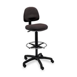 Safco Precision Extended-Height Chair, 25 x 25 x 42 - 54 Inches, Black
