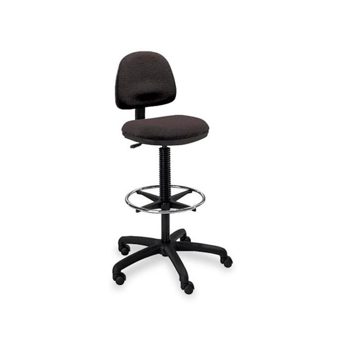 Safco Precision Extended-Height Chair, 25 x 25 x 42 - 54 Inches, Black