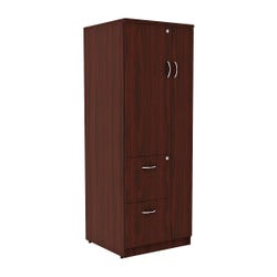 Image for Lorell Essentials Laminate Storage Cabinet, 23-5/8 x 23-5/8 x 65-5/8 Inches, Mahogany from School Specialty