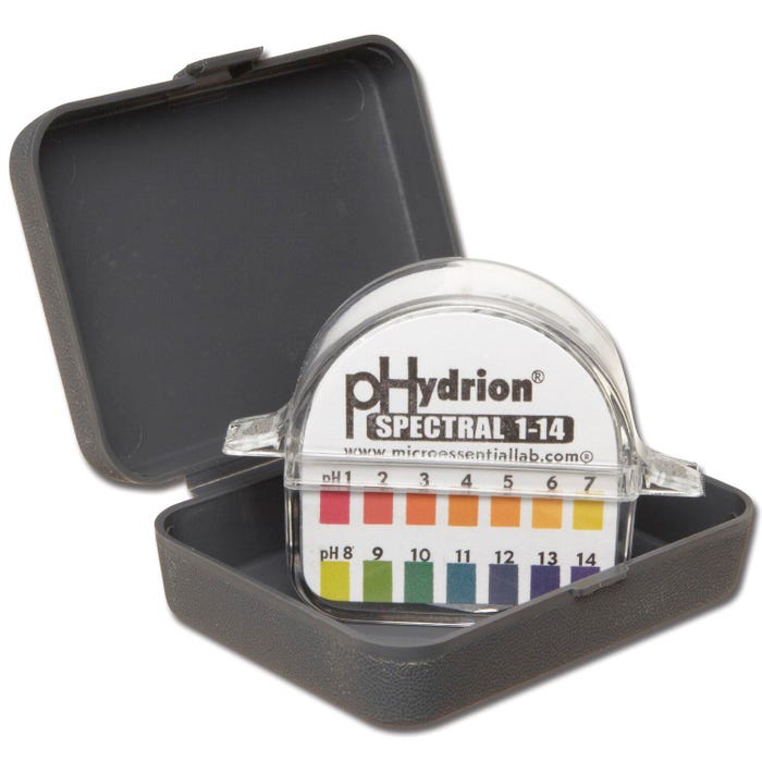Hydrion Spectral Dispenser, 180 X 7/32 in, 1 -14 pH, Pack of 2