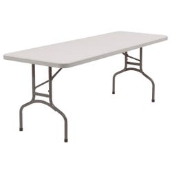 National Public Seating BT3000 Series Heavy Duty Folding Table, 72 x 30 x 29-1/2 Inches, Speckled Gray 676050