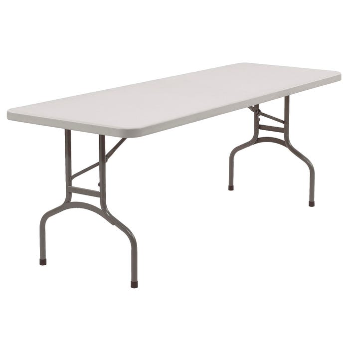National Public Seating BT3000 Series Heavy Duty Folding Table, 72 x 30 x 29-1/2 Inches, Speckled Gray