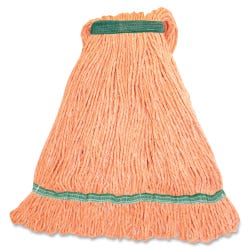 Genuine Joe Synthetic Blend Narrow Band Medium Mophead, Orange, Pack of 12