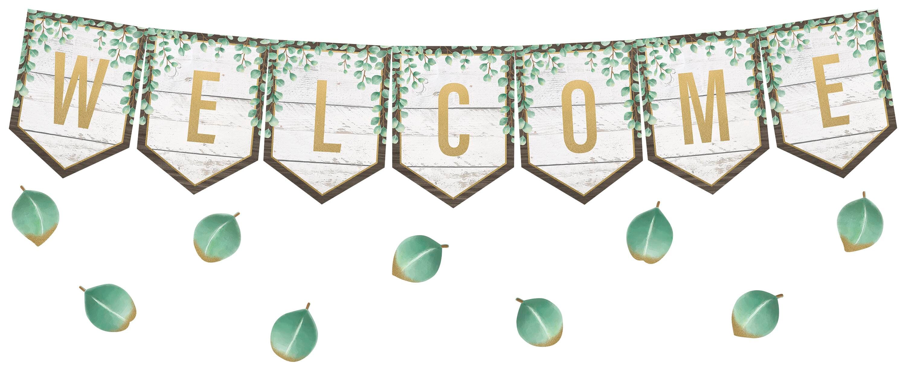 Teacher Created Resource Eucalyptus Welcome Bulletin Board Set, Item Number 2090528