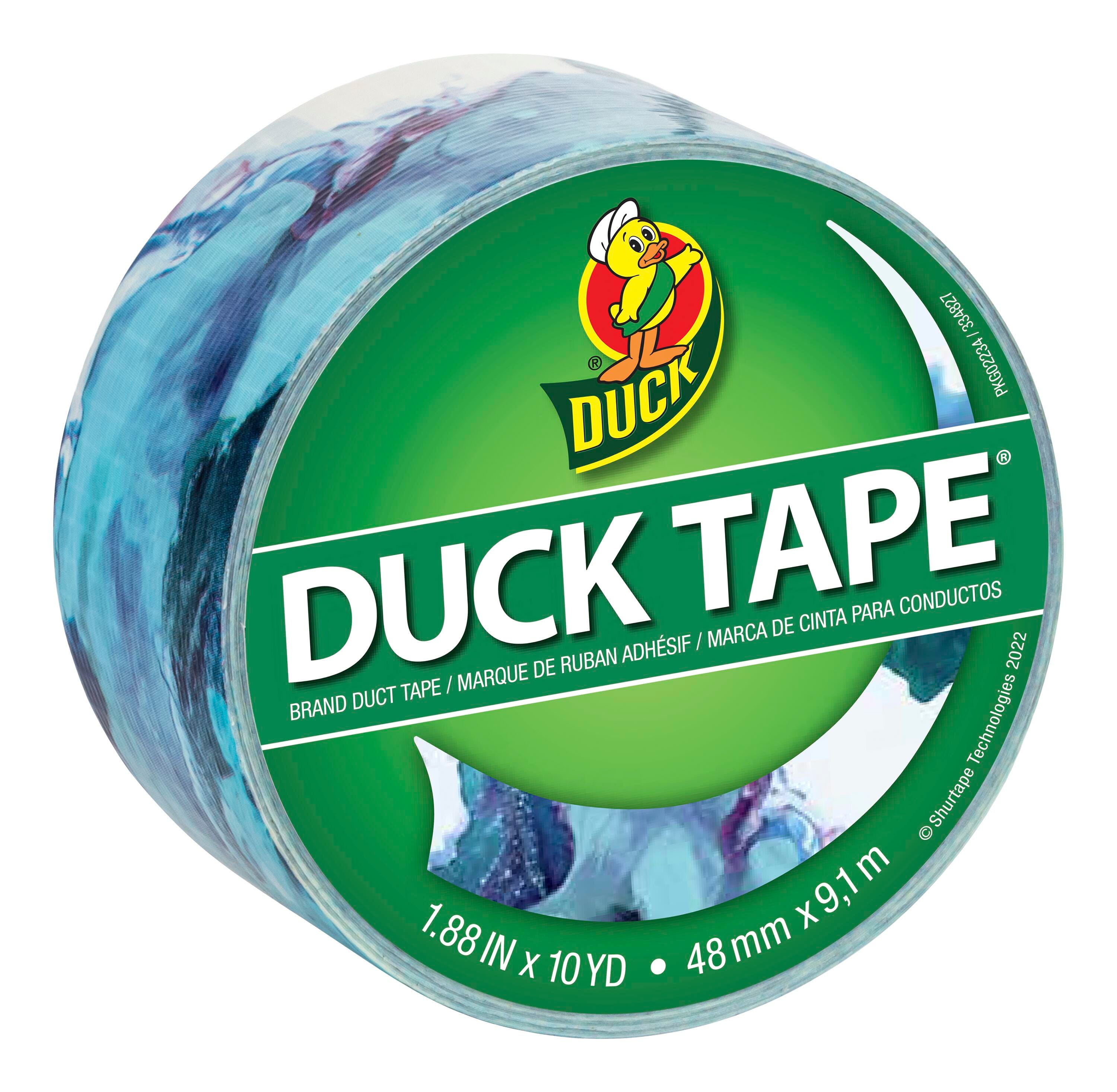 Duck Brand Tape Printed Duct Tape, 1-7/8 Inches x 10 Yards, Marbling, Item Number 2102924