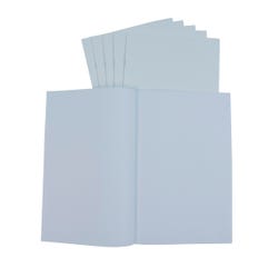 School Smart Blank Books, 11 x 17 Inches, White, 6 Sheets, Pack of 6 2088942