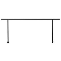 National Public Seating Side Guardrail for 4 Level Standing Risers, Black