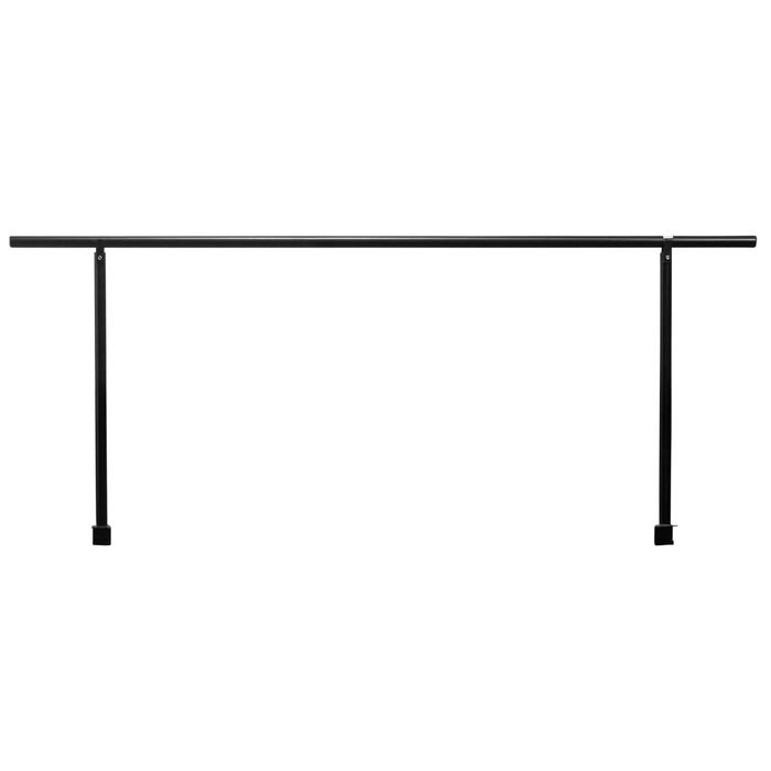 National Public Seating Side Guardrail for 4 Level Standing Risers, Black