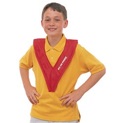 Image for FlagHouse No Tie Pinnie, Child, Red from School Specialty