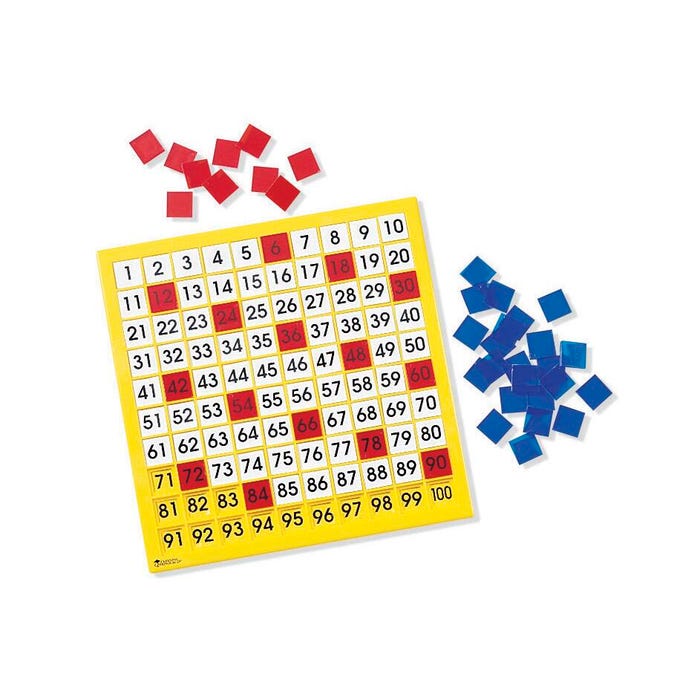Learning Resources Hundred Number Board, 150 Pieces