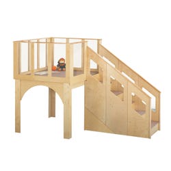Jonti-Craft Tots Loft, 60 x 101 x 70 Inches, 24 to 36 Months, Item Number 1133370