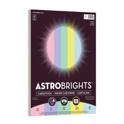 Astrobrights Colored Cardstock, 8-1/2 x 11 Inches, 65 lb/176 gsm, Pastel 5-Color Assortment, 50 Sheets, Item Number 2090333