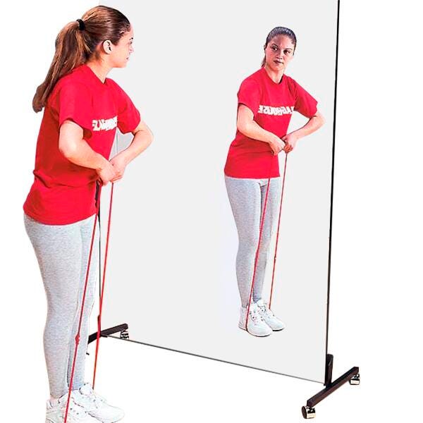 Glassless Rolling Mirror, 48 x 72 Inches 2124589