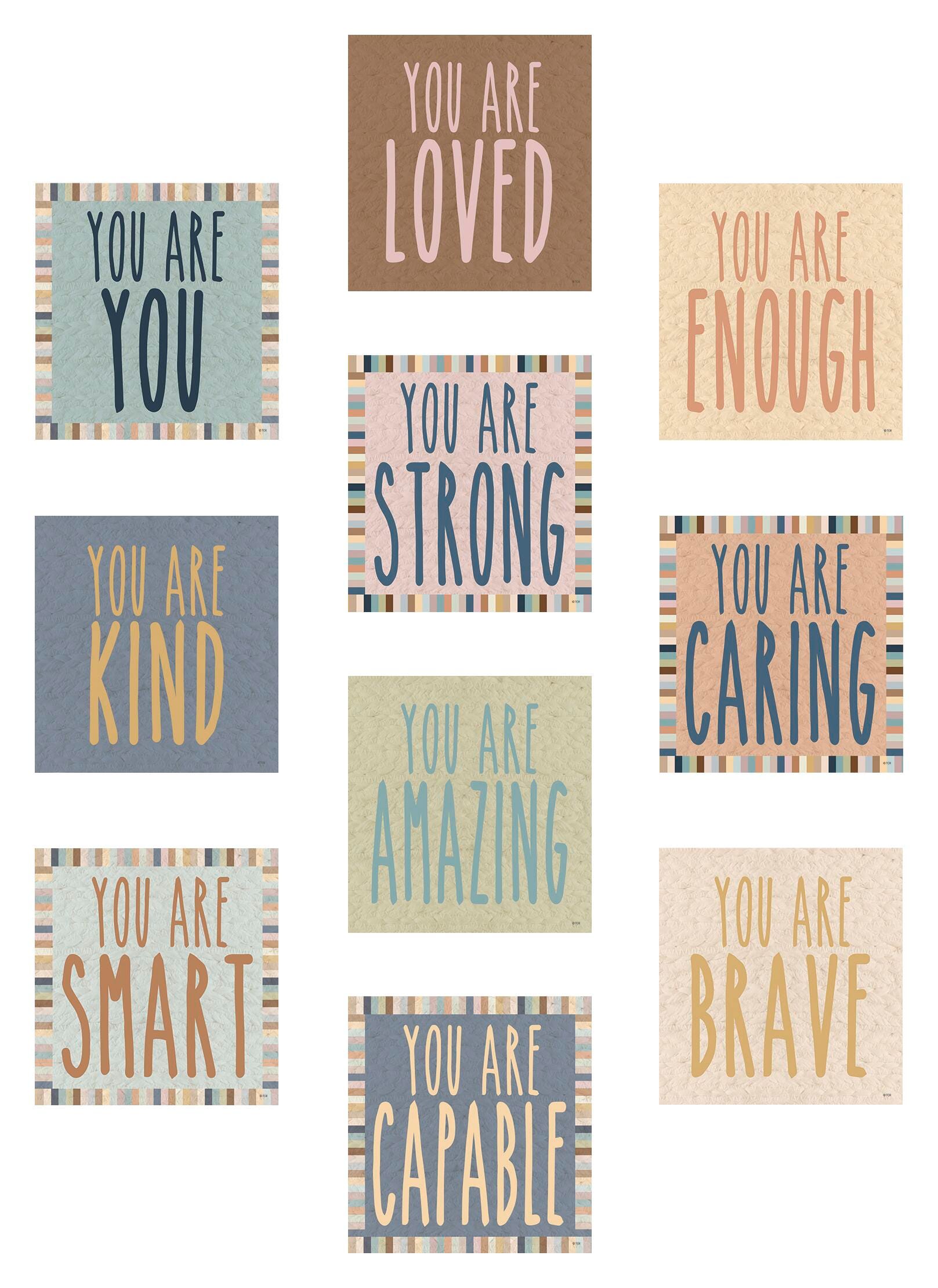 Teacher Created Resource Everyone is Welcome Positive Affirmations Accents, Item Number 2098914