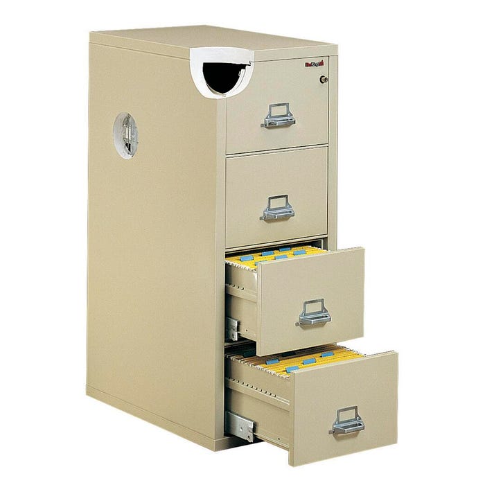 FireKing 2 Hour Rated Vertical File Cabinet, 4-Drawers