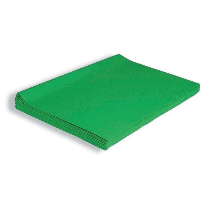 Spectra Deluxe Bleeding Tissue Paper, 20 x 30 Inches, Apple Green, 24 Sheets