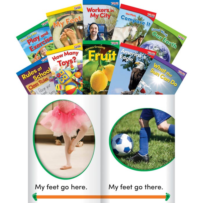 Teacher Created Materials TIME FOR KIDS Informational Text Readers Set 2, Grade K, Set of 10