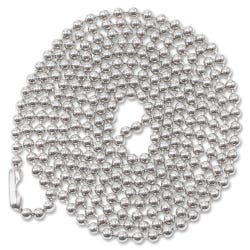 Advantus ID Badge Chain, 36 Inches, Pack of 100, Metallic