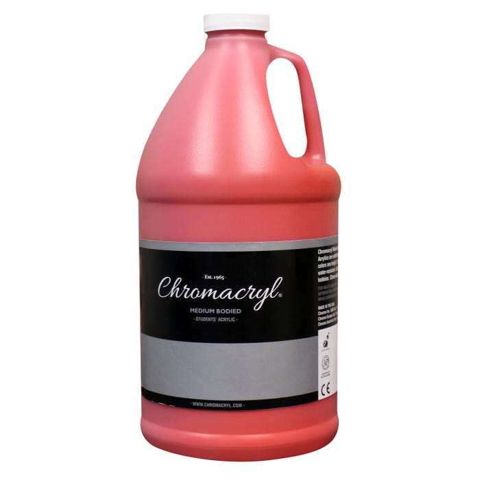 Chromacryl Students' Acrylics, Warm Red, Half Gallon