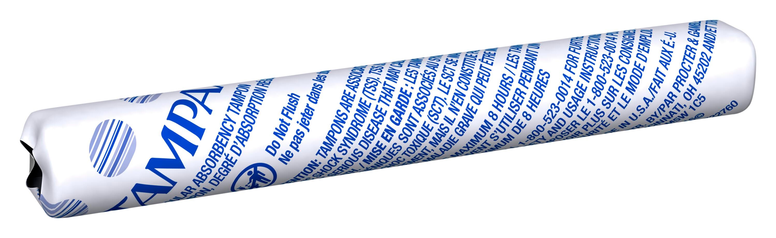 Tampax Cardboard Regular Tampons, Unscented, Pack of 500, Item Number 2101264