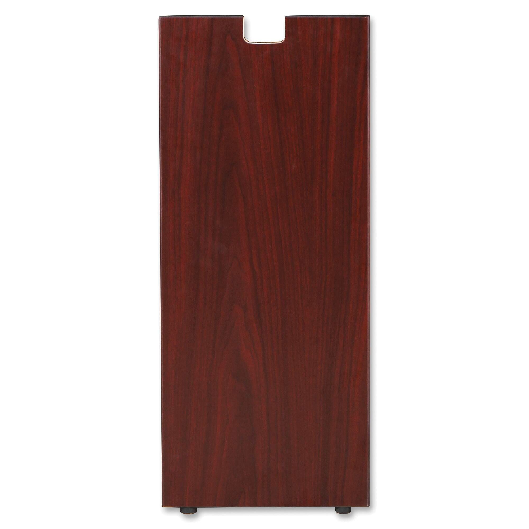 Lorell Essentials Series Laminate Credenza Leg, 11-3/4 x 1 x 28 Inches, Mahogany 1505952