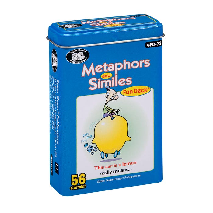 Super Duper Metaphors & Similes Fun Deck