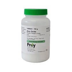 Frey Scientific Zinc Oxide, White and Yellowish - White Powder, Reagent Grade, 100 Grams