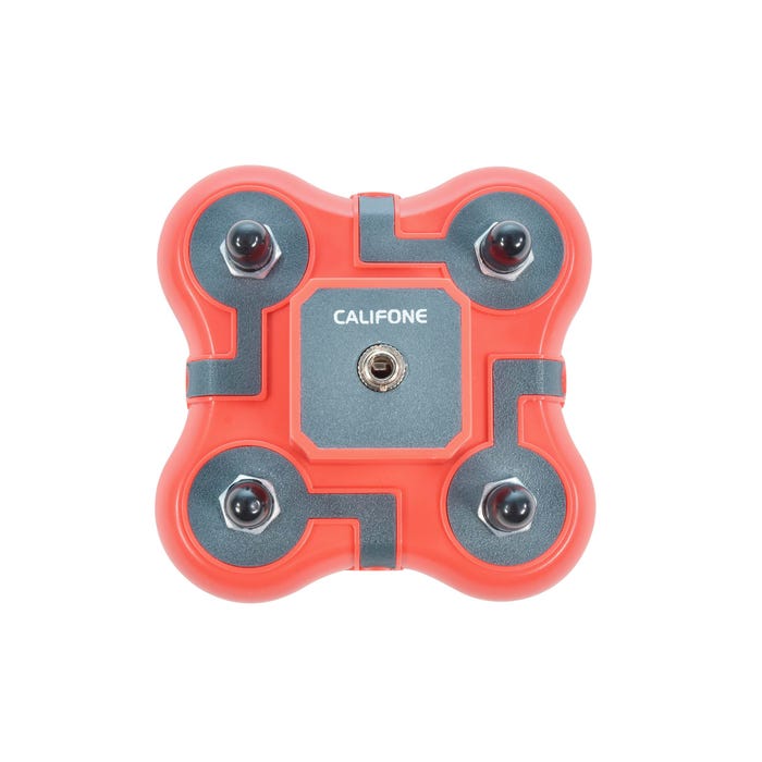 Califone Listening First 1114-RD Stereo Jackbox, 4-Position, Red