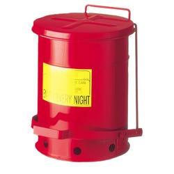 Justrite Step-On Oily Waste Can - 10 Gallon 1049294