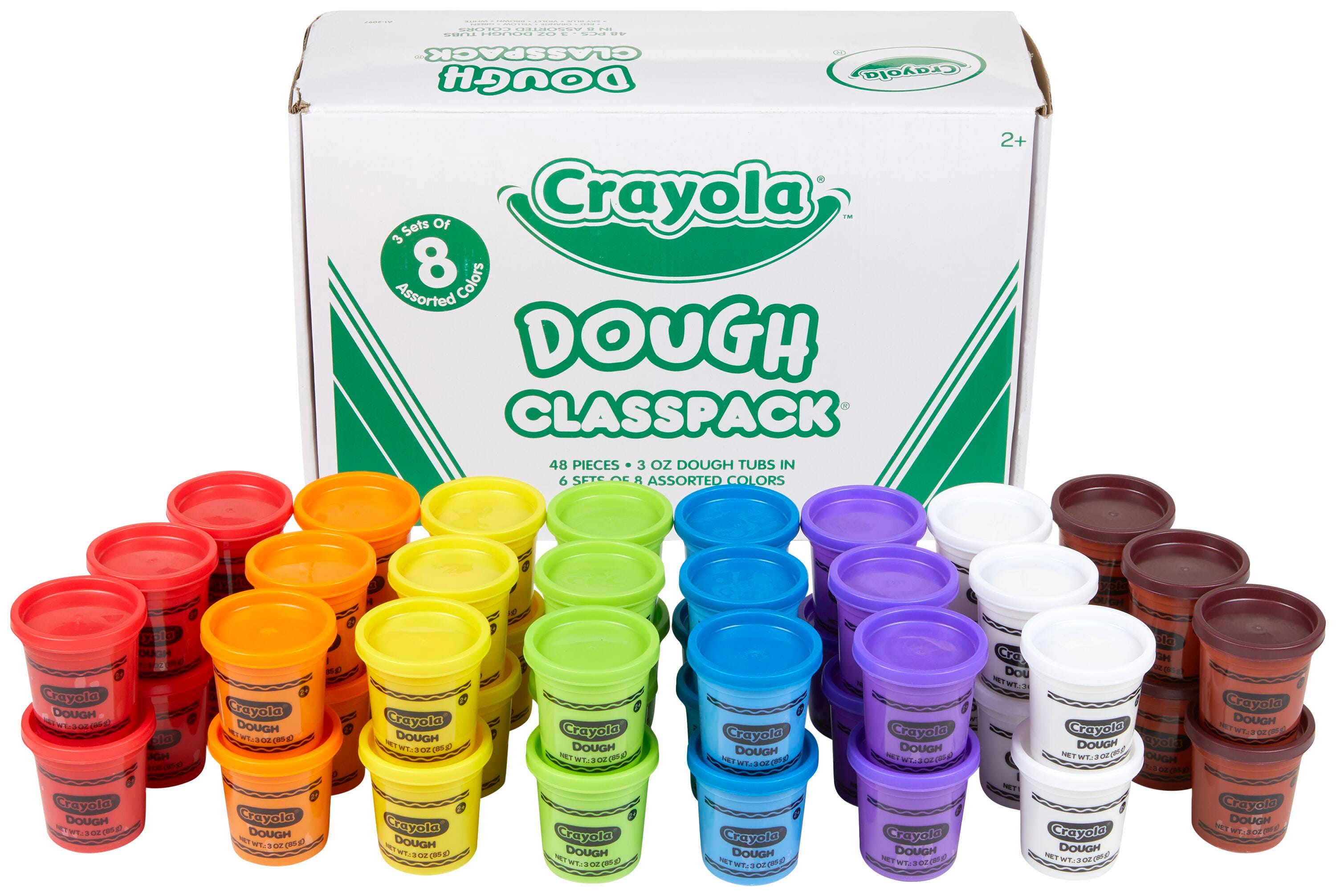 Crayola Dough Classpack, 3 Ounces Tubs, Assorted Colors, Set of 48 2020065
