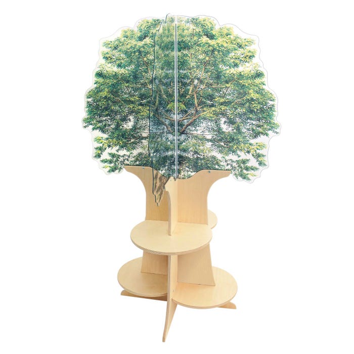 Nature View Tree Book Shelf, 37-1/4 x 37 x 55 Inches
