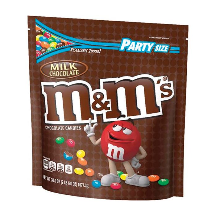M&M's Milk Chocolate Candies, 2.37 Pound Bag