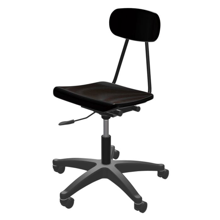 Classroom Select Royal Seating 4100 Hard Plastic Pneumatic Lift Chair with Casters, 17-3/4 to 22-1/4 Inch Seat