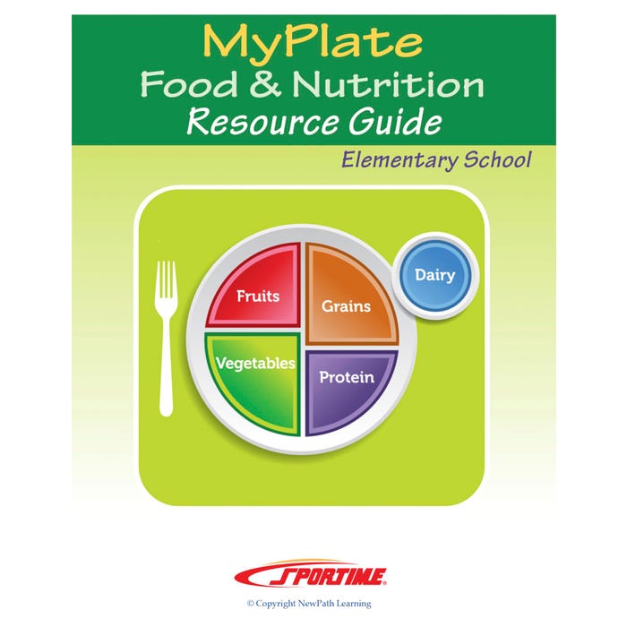 Sportime MyPlate Food & Nutrition Student Learning Guide, 44 Pages, Grade 1 to 4