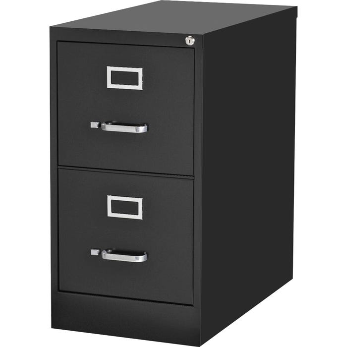 Lorell Commercial-grade Vertical File, 2-Drawer, Letter, 15 x 22 x 28-3/8 Inches, Black