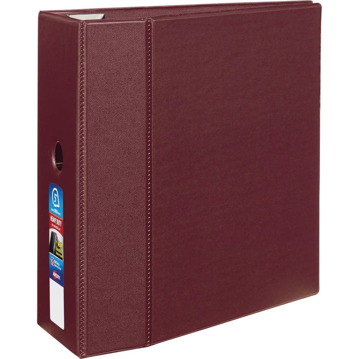 Avery Heavy Duty Binder, 5 Inch D-Ring, Maroon