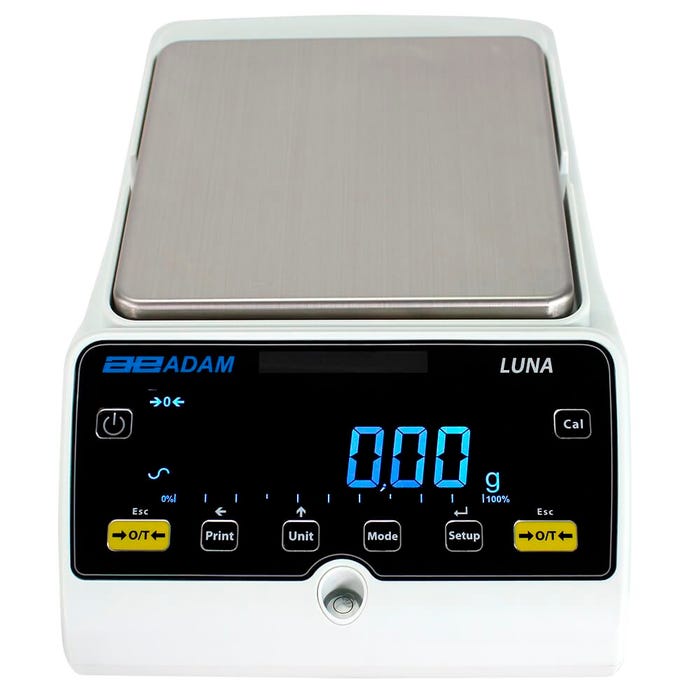 Adam Equipment Luna LTB 2602E Precision Balance, 2600 Gram Capacity, 0.01 Gram Readability, External Calibration