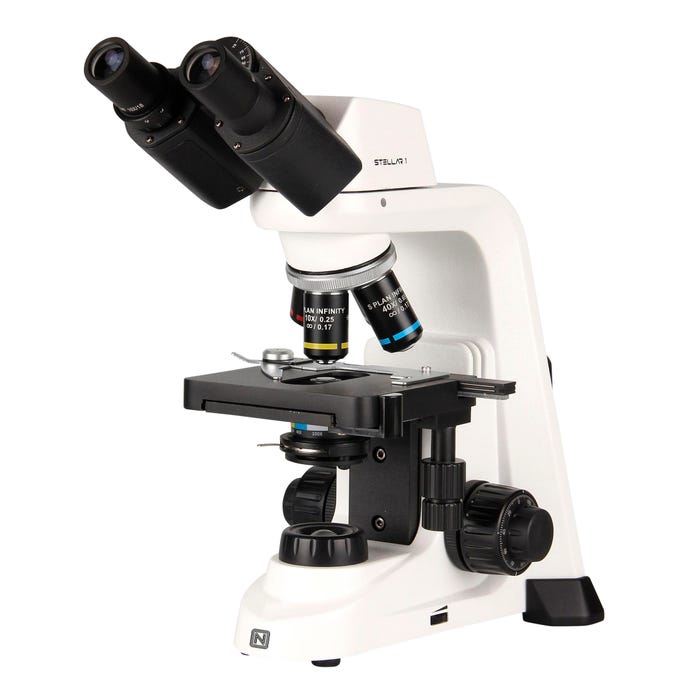 National Optical Stellar 1 Pro Compound Binocular Microscope with 3 Objectives