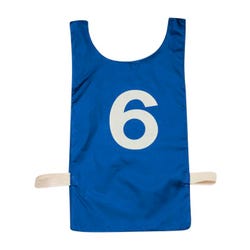 Champion Sports Youth Numbered Pinnies, Blue, Set of 12 025736