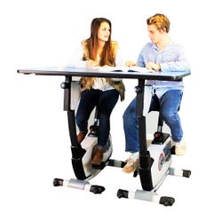 KIDSFIT KC-751 Two Person Pedal Desk with Resistance School