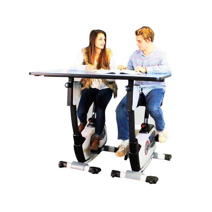 KIDSFIT KC-751 Two Person Pedal Desk with Resistance
