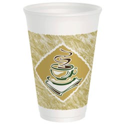 Dart Cafe G Design Hot/Cold Cup, 16 oz, Foam, Pack of 1000, Item Number 1309631