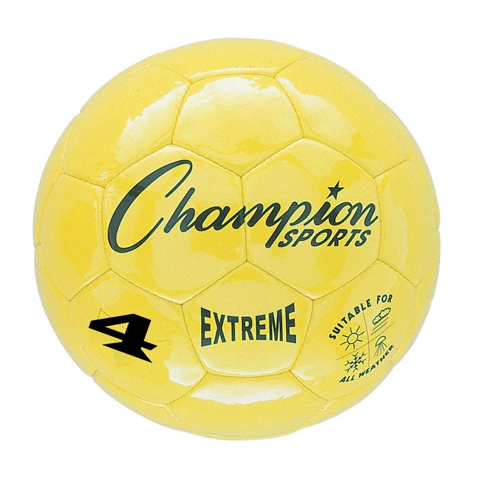 Champion Sports Extreme Series Soccer Ball, Size 4, Yellow