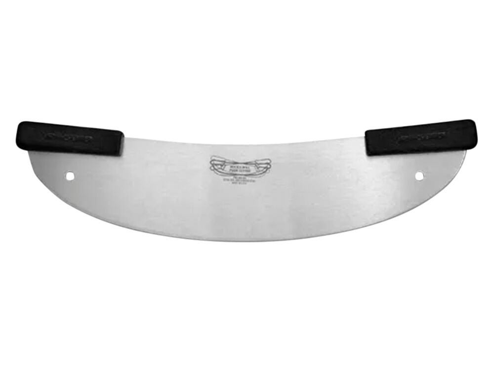 Dexter Carbon Steel Pizza Rocker Knife, Black Handle