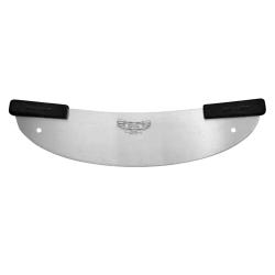 Dexter Carbon Steel Pizza Rocker Knife, Black Handle