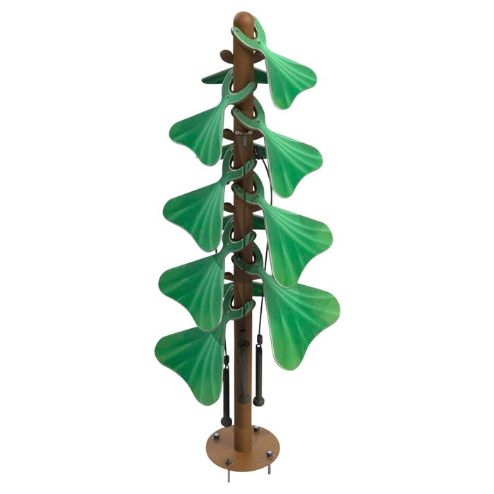 Freenotes Harmony Park Tree Cymbals Playground Instrument, In-Ground Mount, 37 x 75 x 15 Inches
